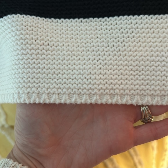 Sincerely Jules Striped Collared V-Neck Sweater - Picture 7 of 8